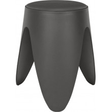 Stołek z tworzywa Eve 46cm szary Intesi