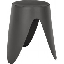 Stołek z tworzywa Eve 46cm szary Intesi