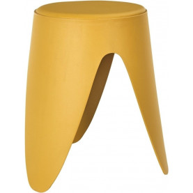 Stołek z tworzywa Eve 46cm żółty Intesi 2