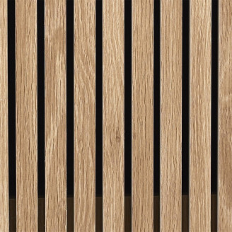 Szafka nocna z szufladą i lamelami Klaus 55x40cm naturalna Intesi