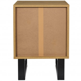Szafka nocna z szufladami Calypso 40x35cm dąb / czarny Intesi