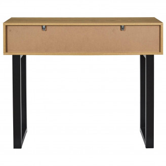 Konsola z szufladami Calypso 100x35cm dąb / czarny Intesi