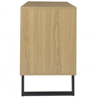 Komoda z 3 szufladami Calypso 120x35cm dąb / czarny Intesi