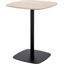 [OUTLET] Stół z jedną nogą Mizo 60x60cm dębowo-czarny Intesi