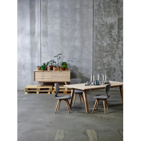Stół fornirowany rozkładany A-line 210-310x100cm dąb bielony Actona 2