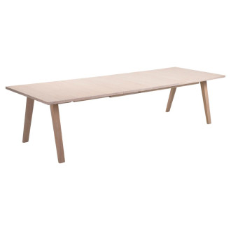Stół fornirowany rozkładany A-line 210-310x100cm dąb bielony Actona