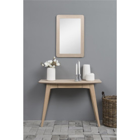 Biurko fornirowane skandynawskie Woodstock 105cm dąb bielony Actona