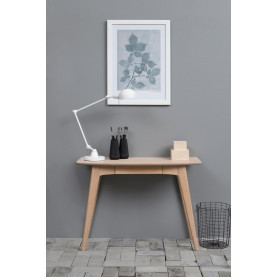 Biurko fornirowane skandynawskie Woodstock 105cm dąb bielony Actona 2