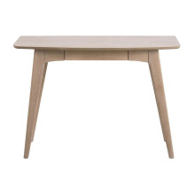 Biurko fornirowane skandynawskie Woodstock 105cm dąb bielony Actona