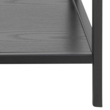 Konsola z półkami w stylu loft Seaford 100x35cm czarna Actona