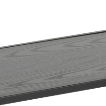 Regał loft z asymetrycznymi półkami Seaford V 114x78cm czarny Actona