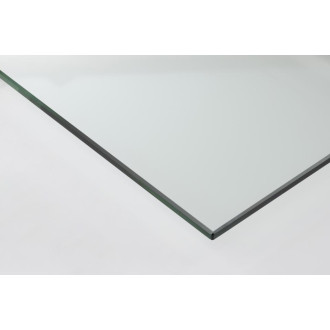 Konsola szklana Katrine 110x40cm szkło przeźroczyste / chrom Actona