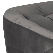 Pikowana sofa welurowa 3 osobowa Ria Vic 191cm szara Actona