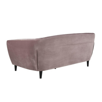 Pikowana sofa welurowa 3 osobowa Ria Vic 191cm różowa Actona