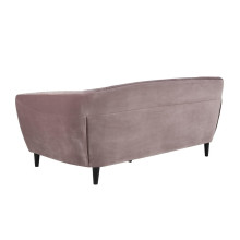 Pikowana sofa welurowa 3 osobowa Ria Vic 191cm różowa Actona