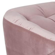 Pikowana sofa welurowa 3 osobowa Ria Vic 191cm różowa Actona