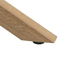 Stolik okrągły szklany Heaven 82cm szkło przeźroczyste / dąb Actona