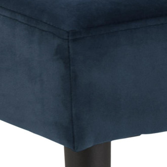 Ławka welurowa Glory Vic 95cm granatowa Actona