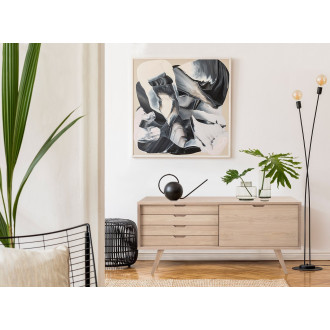 Komoda z szufladami i półkami na nóżkach A-line 160x72cm dąb bielony Actona