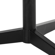 Stolik ceramiczny z nieregularnym blatem na jednej nodze Barnsley 100cm czarny Actona