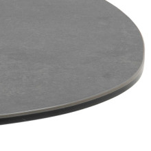Stolik ceramiczny z nieregularnym blatem na jednej nodze Barnsley 100cm czarny Actona