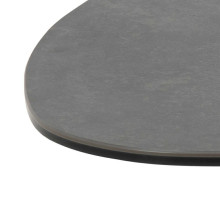 Stolik ceramiczny z nieregularnym blatem na jednej nodze Barnsley 100cm czarny Actona