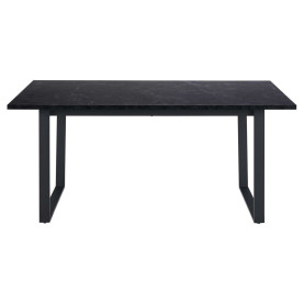 Stół nowoczesny prostokątny Amble 160x90cm czarna imitacja marmuru Actona