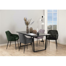 Stół nowoczesny prostokątny Amble 160x90cm czarna imitacja marmuru Actona