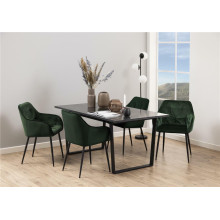 Stół nowoczesny prostokątny Amble 160x90cm czarna imitacja marmuru Actona