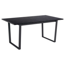 Stół nowoczesny prostokątny Amble 160x90cm czarna imitacja marmuru Actona