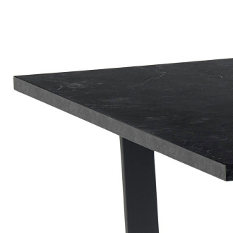 Stół nowoczesny prostokątny Amble 160x90cm czarna imitacja marmuru Actona