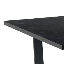 Stół nowoczesny prostokątny Amble 160x90cm czarna imitacja marmuru Actona