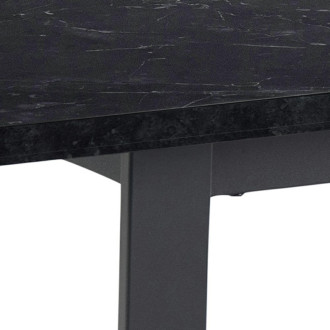 Stół nowoczesny prostokątny Amble 160x90cm czarna imitacja marmuru Actona