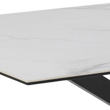 Stół ceramiczny prostokątny Heaven 160x90cm biały akranes Actona