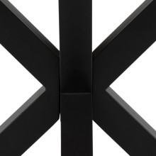 Stół szklany okrągły Heaven 120cm dąb / czarny Actona