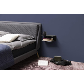 Półka metalowa / nocna Joliet 35cm czarna Actona
