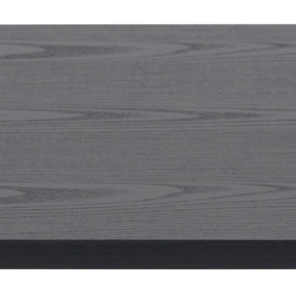 Stolik kawowy prostokątny z półką w stylu loft Angus 115x60cm czarny Actona