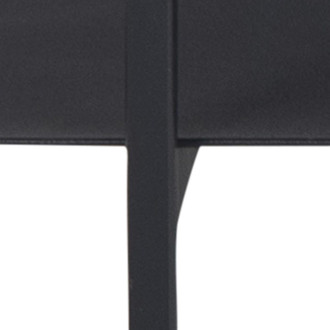 Stolik kawowy prostokątny z półką w stylu loft Angus 115x60cm czarny Actona