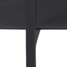 Stolik kawowy prostokątny z półką w stylu loft Angus 115x60cm czarny Actona