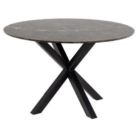 Stół ceramiczny okrągły Heaven 120cm brązowy / czarny Actona