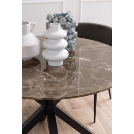 Stół ceramiczny okrągły Heaven 120cm brązowy / czarny Actona 2