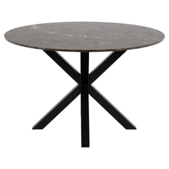 Stół ceramiczny okrągły Heaven 120cm brązowy / czarny Actona