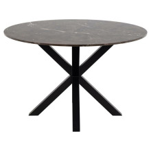 Stół ceramiczny okrągły Heaven 120cm brązowy / czarny Actona