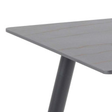 Stół prostokątny z ceramicznym blatem Wicklow 140x80cm czarny Grantham Actona