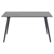 Stół prostokątny z ceramicznym blatem Wicklow 140x80cm czarny Grantham Actona