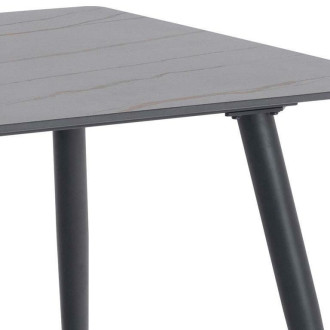 Stół prostokątny z ceramicznym blatem Wicklow 140x80cm czarny Grantham Actona
