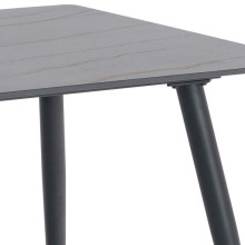 Stół prostokątny z ceramicznym blatem Wicklow 140x80cm czarny Grantham Actona