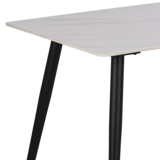 Stół prostokątny z ceramicznym blatem Wicklow 140x80cm biały Unico Actona
