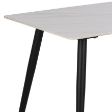 Stół prostokątny z ceramicznym blatem Wicklow 140x80cm biały Unico Actona