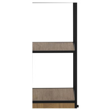 Regał stojący loft z szufladami Seaford 42x185cm dąb / czarny Actona